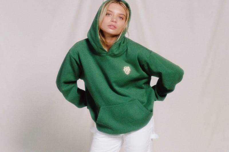 Girls don't cry Logo Hoodie Green Small - トップス