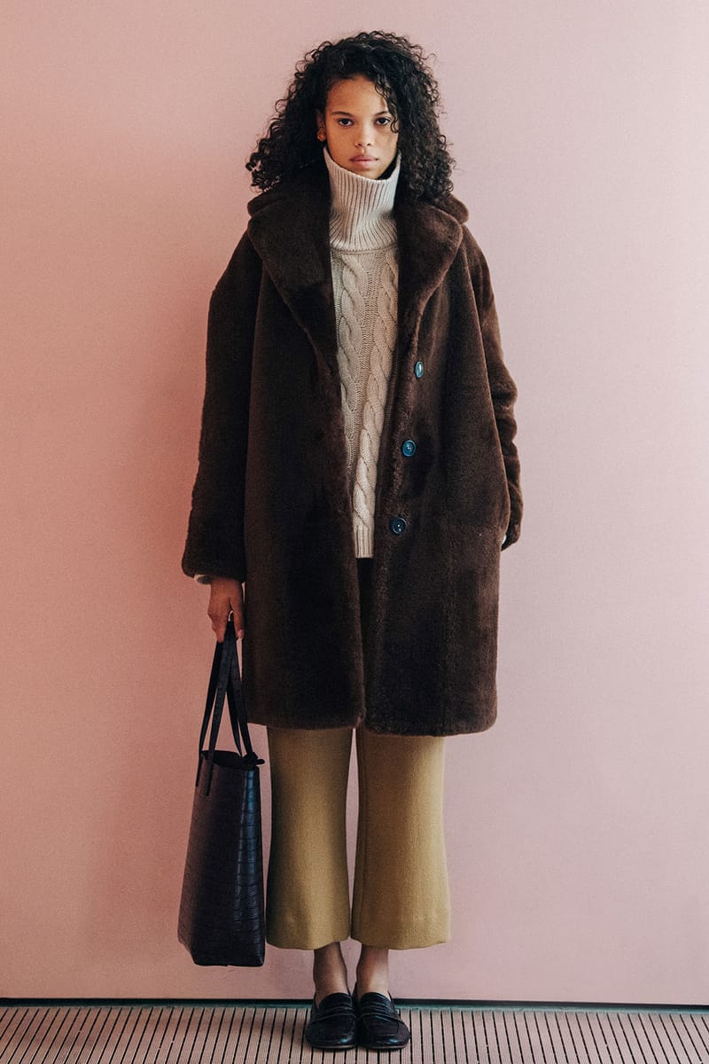 Mansur gavriel shearling online bag