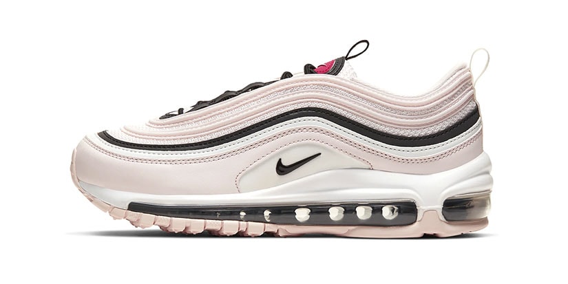 nike 97s pink and white