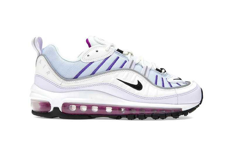 Nike air max 98 grey and pink sale