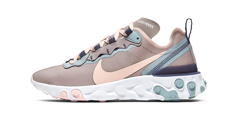 nike react element 55 purple and black