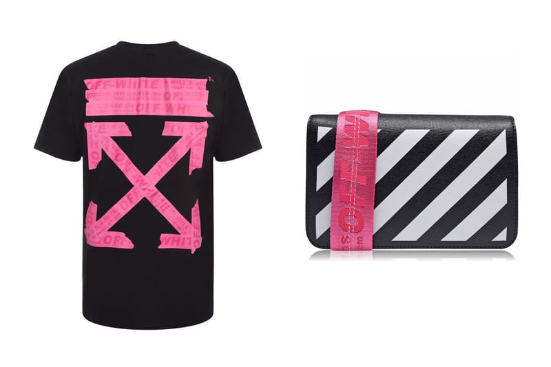 FLANNELS x Off White Hot Pink Bag, T-Shirt & Belt | Hypebae