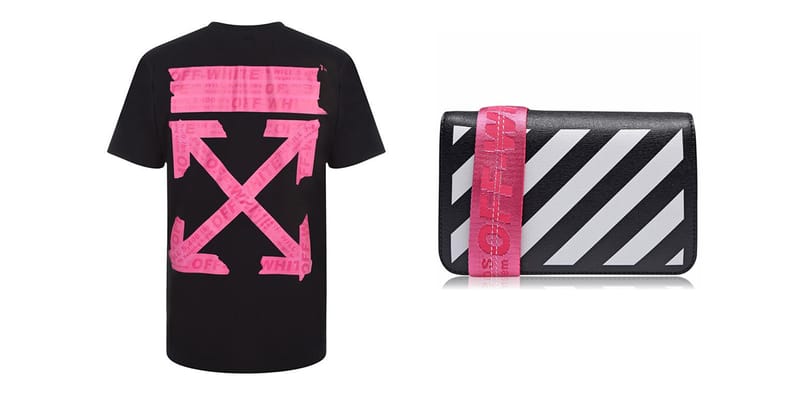 Off white pink tee hotsell