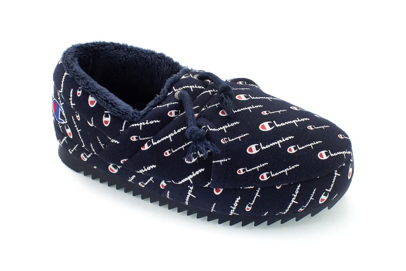 champion university slippers m&m