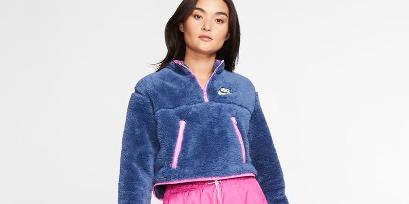 Nike cropped sherpa new arrivals