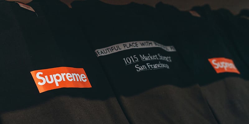 Supreme box best sale logo sf