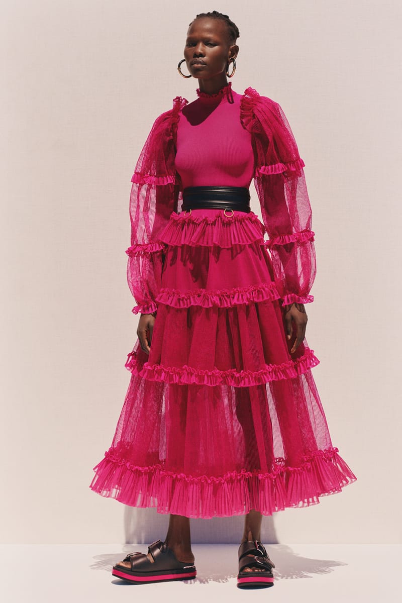 スカート ALEXANDER MCQUEEN Gonna 'Ruffle' Pink 734536Q1A5B Cheap Poligo Jordan Outlet | Alexander McQueen Spring/Summer