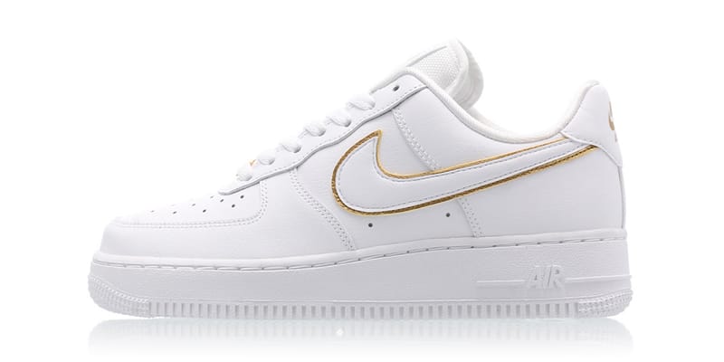 nike air force 1 women's black and gold