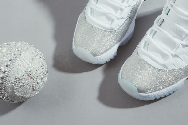 glitter 11s silver