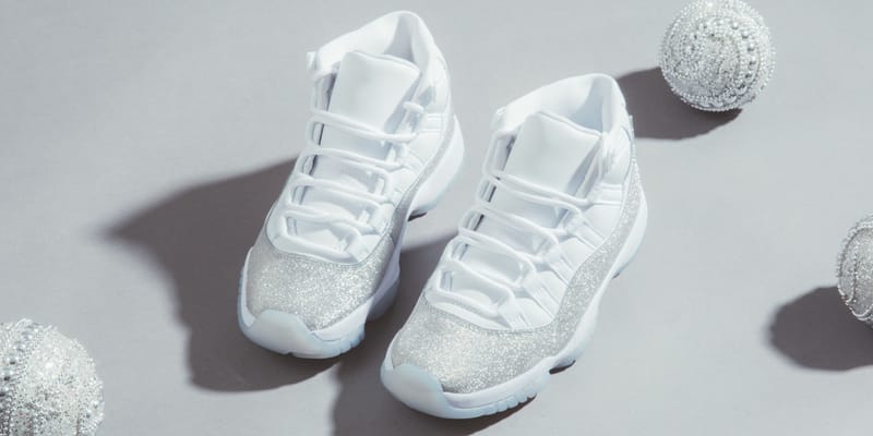 Nike Air Jordan 11 Retro Glitter Metallic Silver | Hypebae