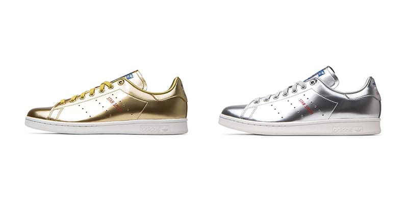 Stan smith 2024 metallic gold