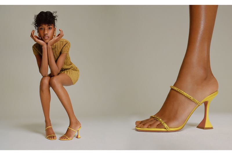 AMINA MUADDI: High heel shoes woman - Dove Grey | Amina