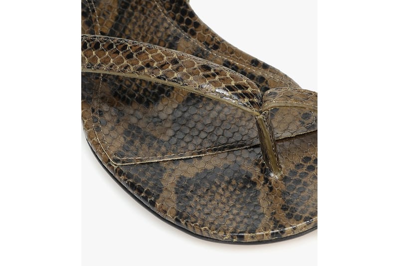 Shop Bottega Veneta Snake Effect Leather Sandals Hypebae