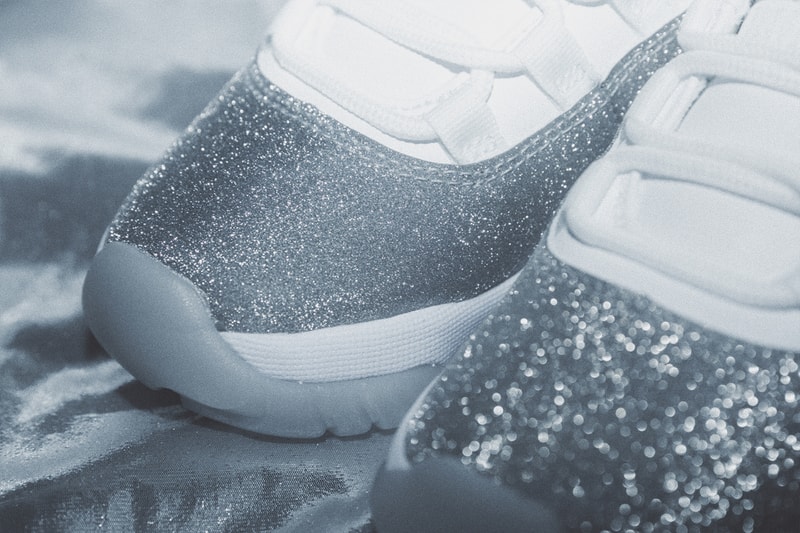 jordan retro 11 silver glitter