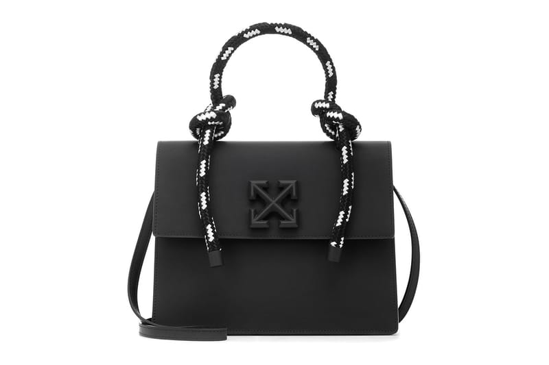 Off white 2024 black tote bag