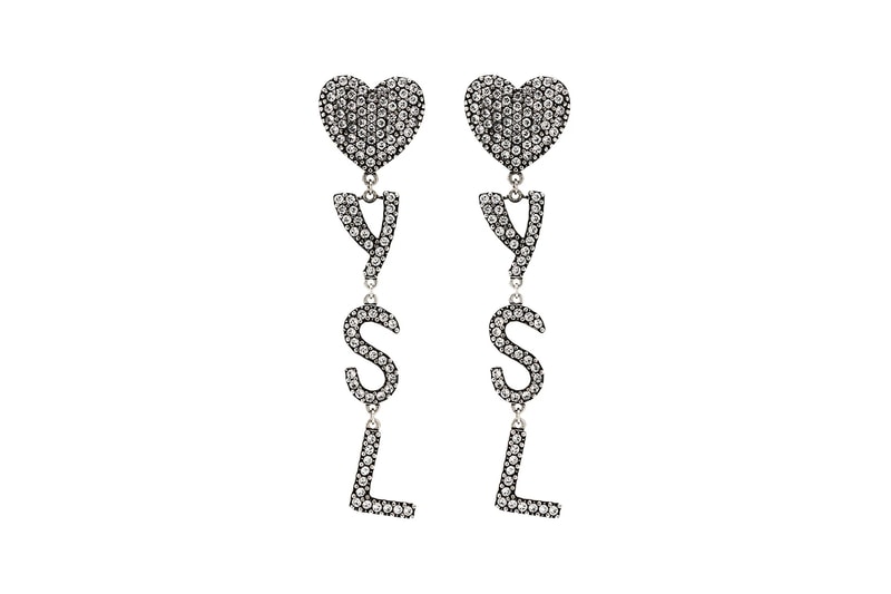 Ysl silver earrings