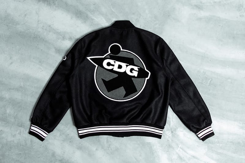 Closer Look CDG x Stussy Collab Varsity Jacket | Hypebae