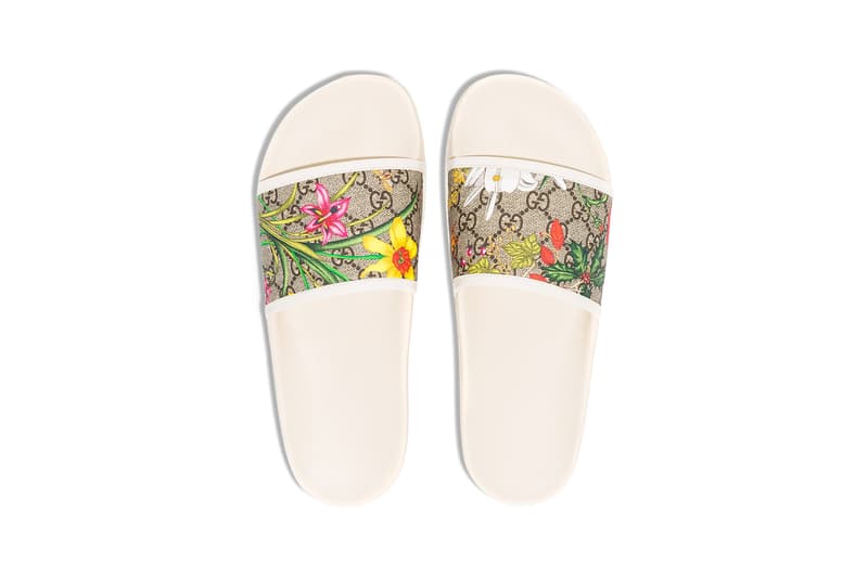 Gucci Releases Floral Monogram Print Slides HYPEBAE