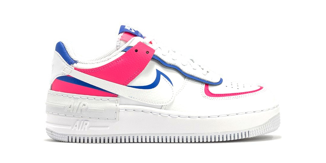 nike air force 1 shadow blue pink