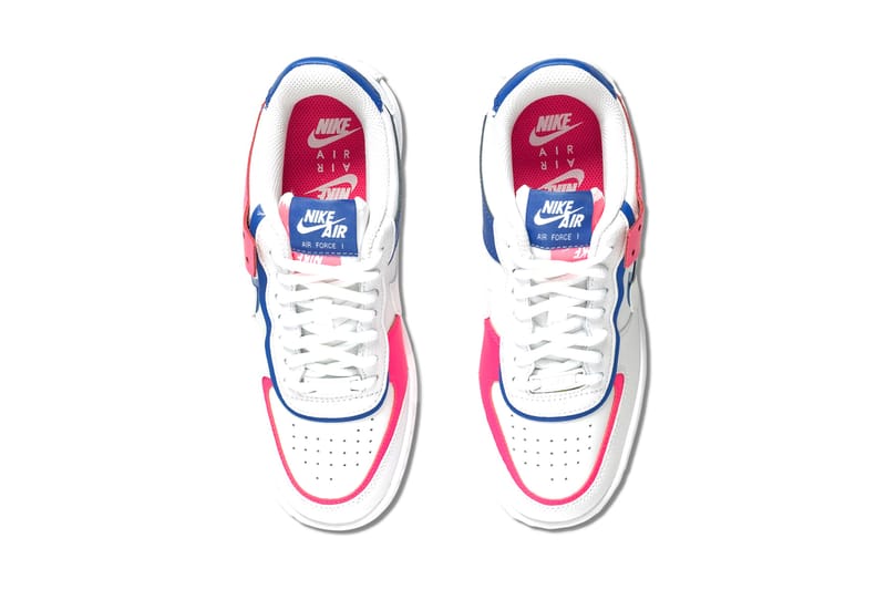 Nike air force on sale 1 blue pink