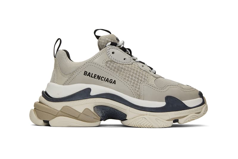 Balenciaga Beige Triple S Sneakers Release HYPEBAE
