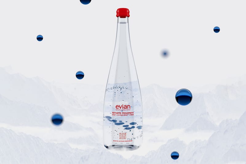 Evian and virgil clearance abloh