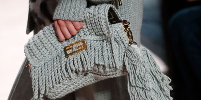 Fendi hot sale knit baguette