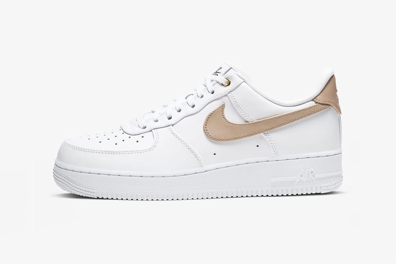 Tan and sale white nikes