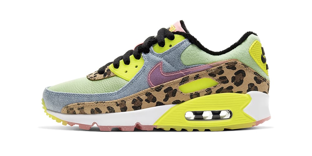 Nike Air Max 90 in Neon Green with Leopard Print | HYPEBAE