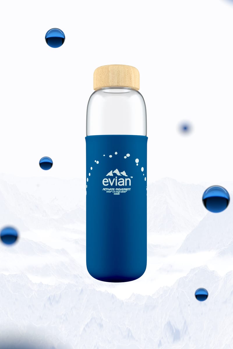 Evian water virgil on sale abloh