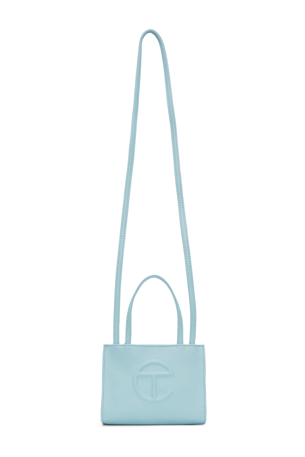 Shop Telfar's Logo Bag in Pastel Pink and Blue | Hypebae