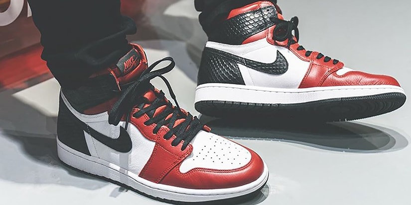 jordan 1 satin snake red