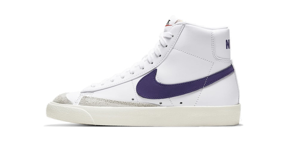 nike blazer purple swoosh
