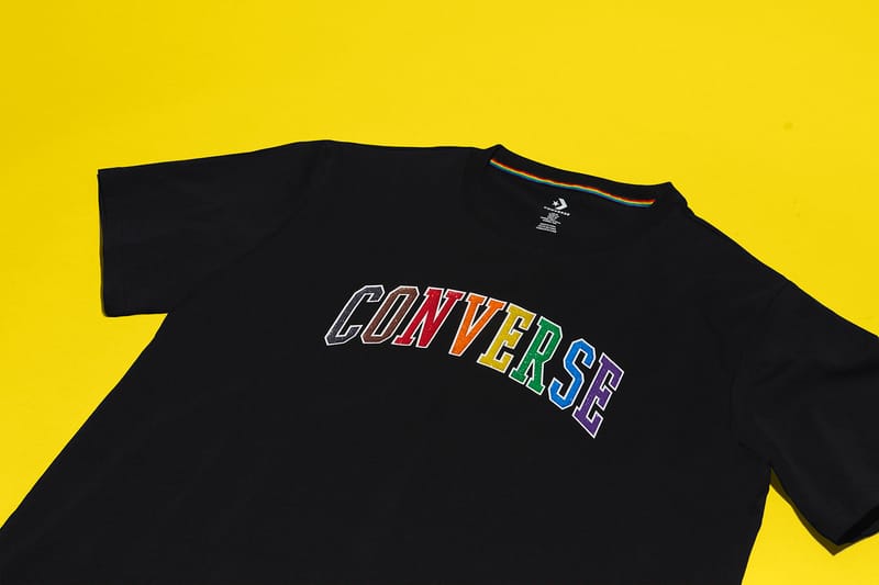 Converse rainbow outlet shirt