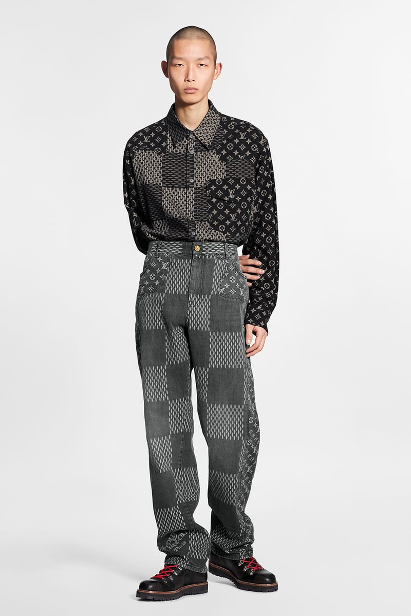 louis vuitton × nigo 22ss チノパン Louis Vuitton x Nigo Jacquard Workwear Denim Pants Light