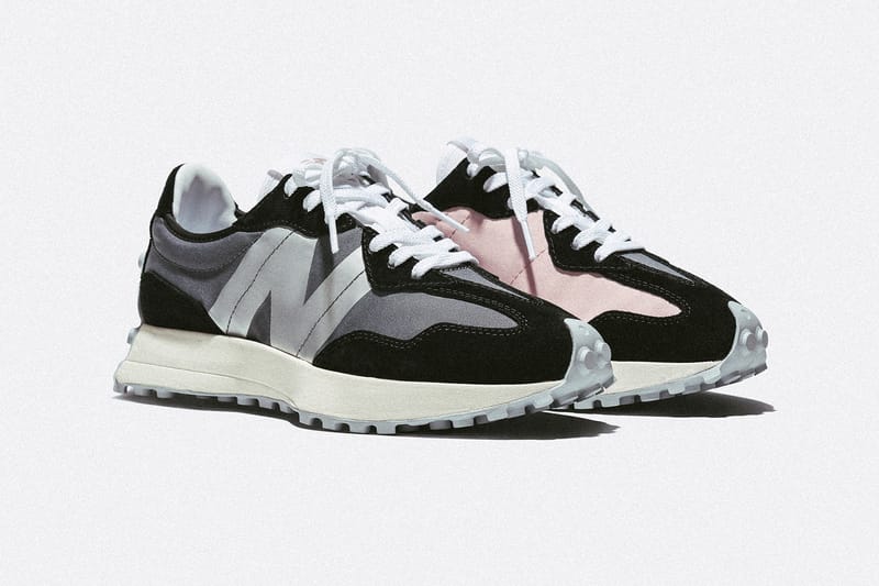 New balance 327 grey pink hot sale