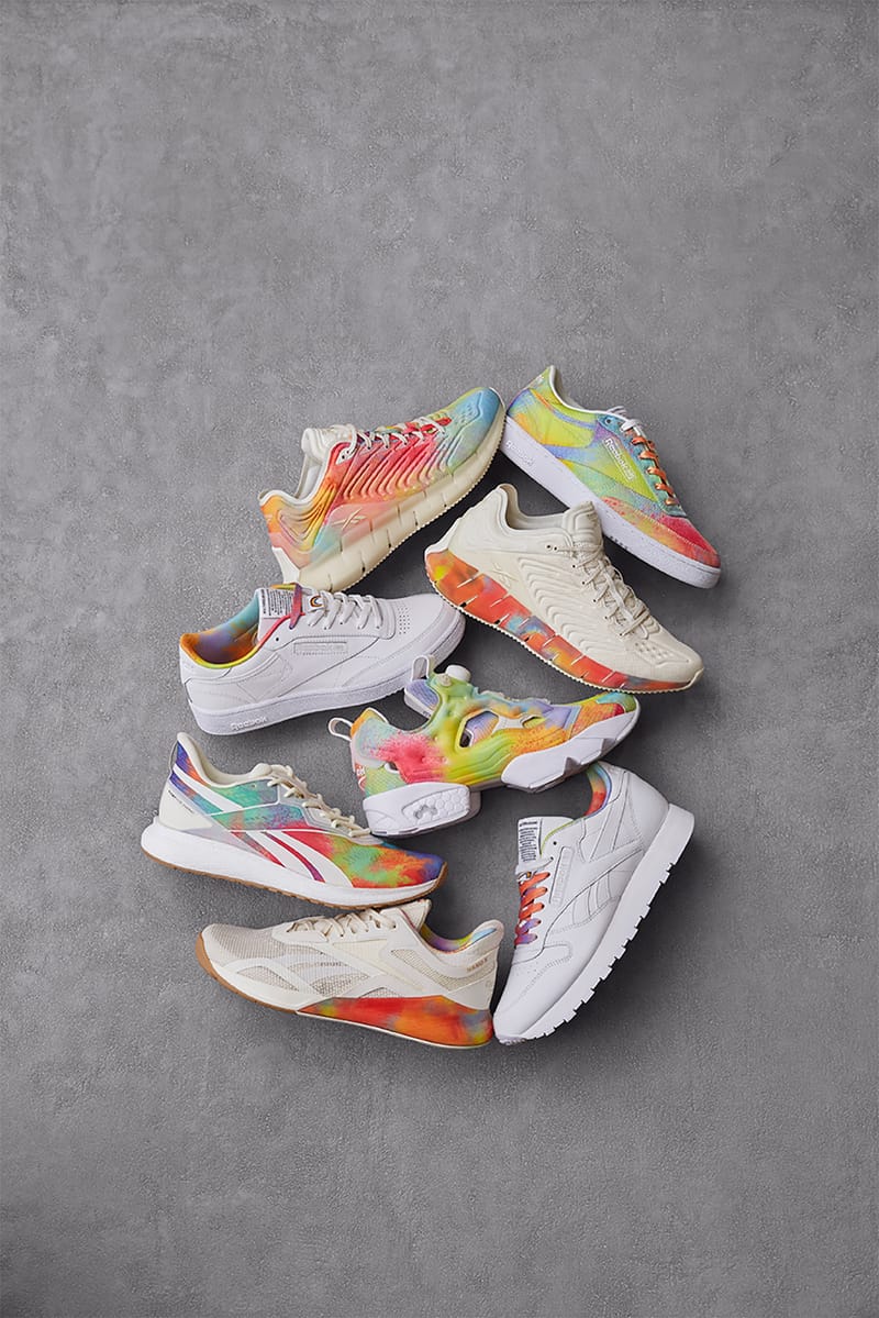 Reebok rainbow trainers sale