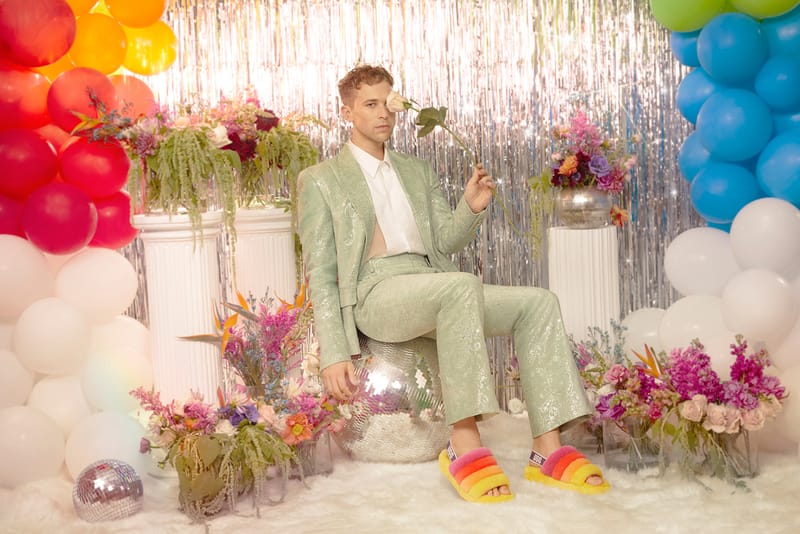 Pride rainbow shop ugg slides