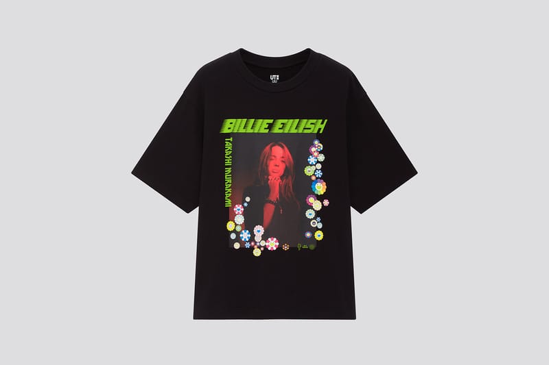 NWT Uniqlo store Billie Eilish Neon Anime Tee