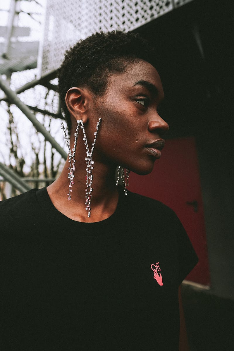 Off white virgil earrings hotsell