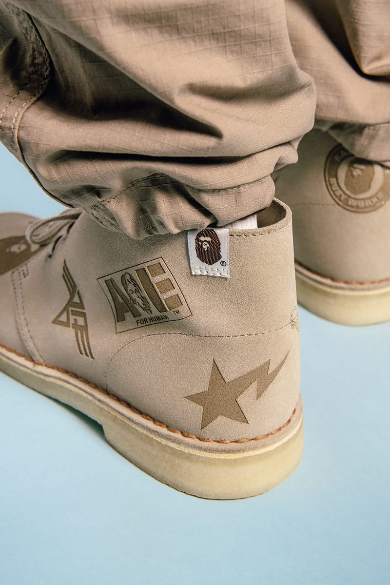 BAPE x Clarks Originals Wallabee and Desert Boot | Hypebae BAPE x Clarks Originals Wallabee and Desert Boot | Hypebae