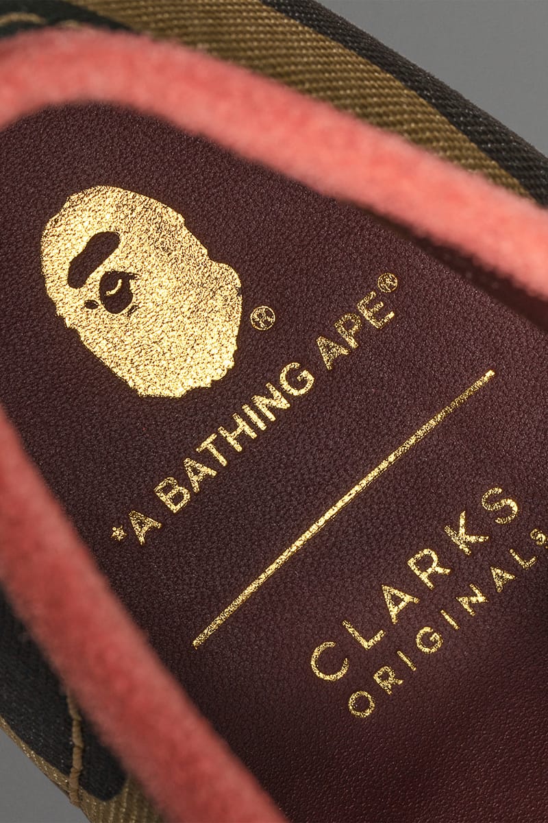 Clarks × A BATHING APE ワラビー【26】ダブルネーム 箱付 BAPE®︎ × CLARKS】初となるコラボフットウェアが2020年8月8日に