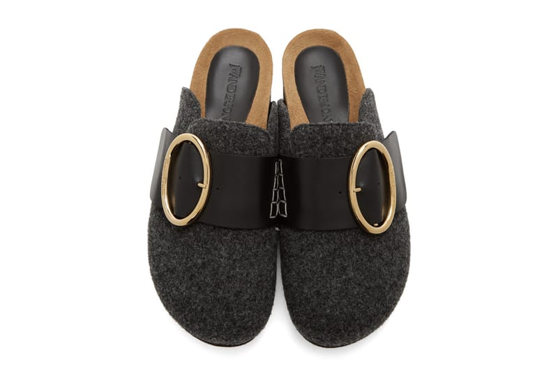 フラットシューズ J. W. Anderson Felt Loafer W JW Anderson Felt Buckle Loafers Slip-On Shoes | Hypebae
