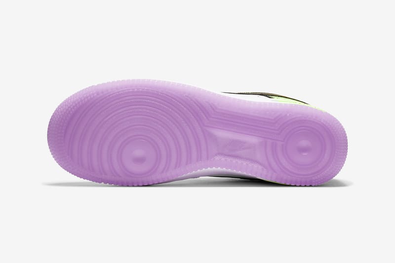 Nike Women s Air Force 1 07 Neon Green Purple Hypebae