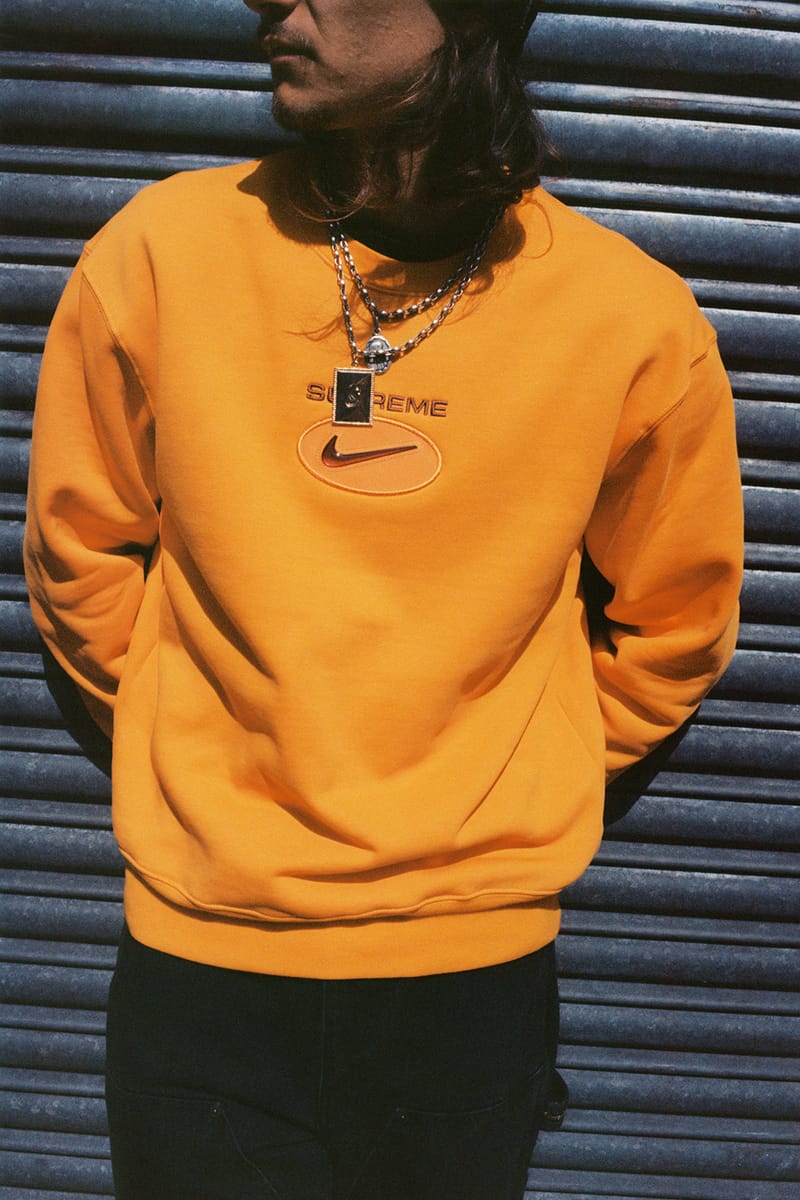 Orange supreme clearance crewneck