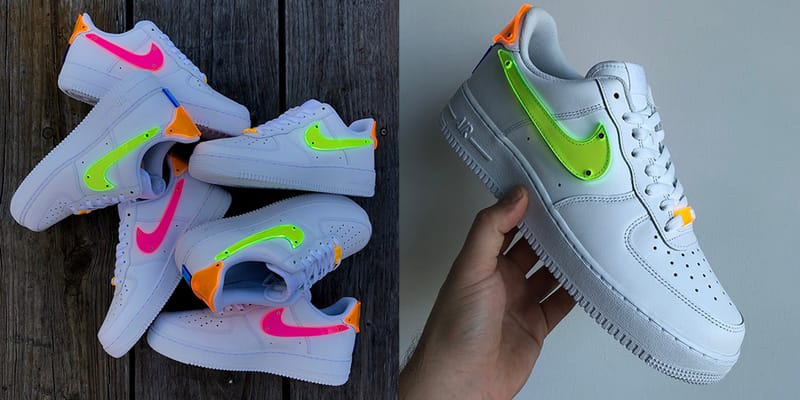 Air force 1 cheap colorful bottom