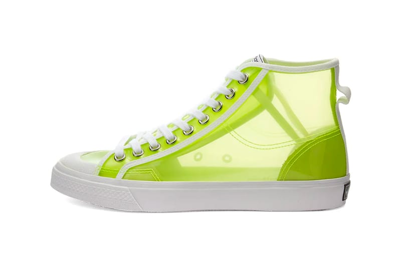 Neon yellow clearance adidas high tops