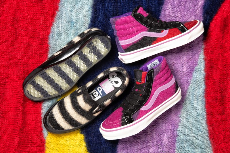 Pink and purple vans best sale