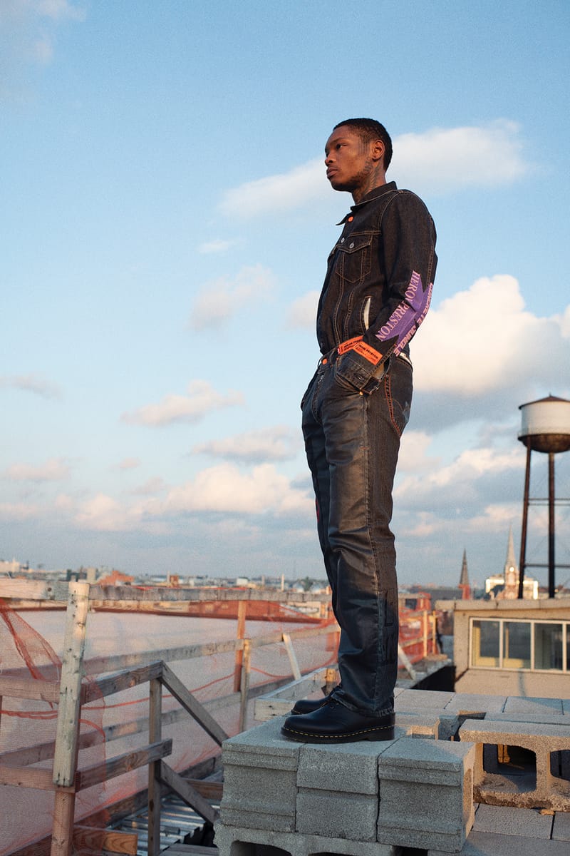 HERON PRESTON × Levi's デニムジャケット Levi's and Heron Preston Embrace Flaws in New Denim Collection