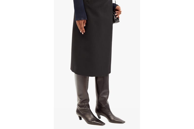 Shop Khaite's Davis Square-Toe Knee-High Boots | Hypebae